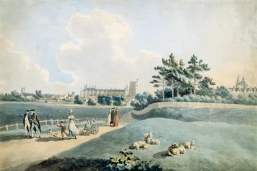 New College desde los parques, c.1790